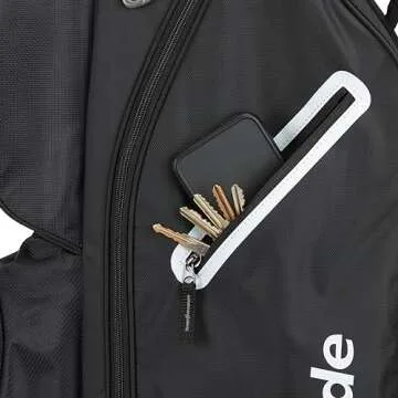 TaylorMade Golf 2023 Black Classic Cart Golf Bag with 15 Full-Length Club Dividers