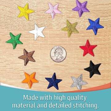 Laughing Lizards Iron On Star Patches | Fun Embellishments for Crafts