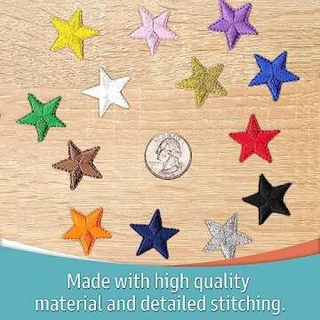 Laughing Lizards Iron On Star Patches | Fun Embellishments for Crafts