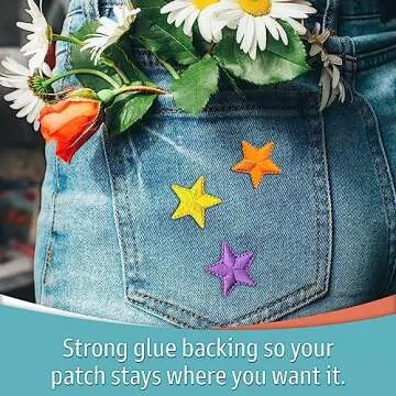 Laughing Lizards Iron On Star Patches | Fun Embellishments for Crafts