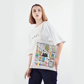 PWHAOO ABA Therapist Tote Bag Autism Awareness Gift