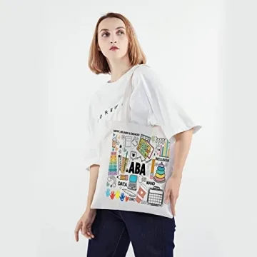 PWHAOO ABA Therapist Tote Bag Autism Awareness Gift