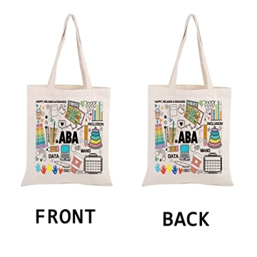 PWHAOO ABA Therapist Tote Bag Autism Awareness Gift