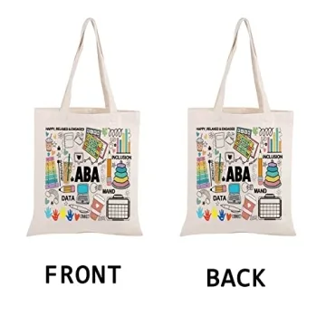 PWHAOO ABA Therapist Tote Bag Autism Awareness Gift