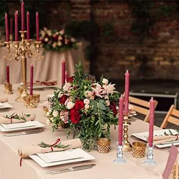 Elegant Clear Glass Candle Holders Set for All Occasions