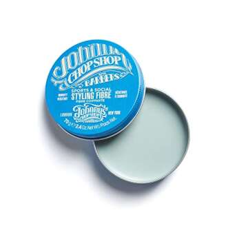 Johnny's Chop Shop Sports & Social Fibre Mens Grooming & Hair Styling Humidity Resistant, Endurance Strong Hold Gel Paste, Beeswax 2.4 oz (Pack of 1)