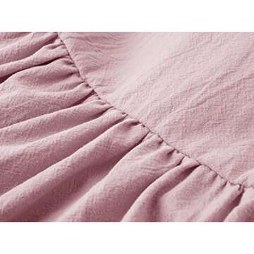 Dutebare Toddler Girls Dress Cotton Linen Ruffle Halter Sleeveless Kids Casual Summer Beach Party Dresses Pink 90