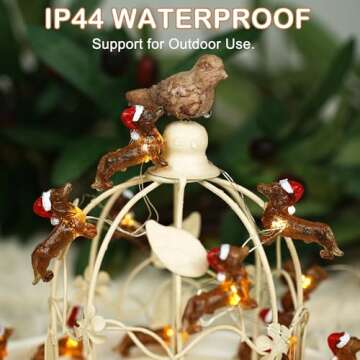 KAiSnova Dachshund Dog String Light with Remote Control