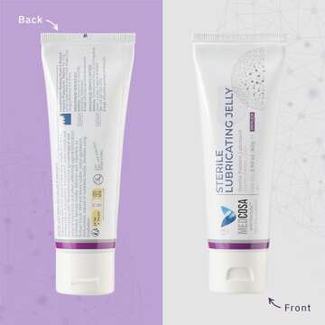 Medcosa Sterile Lube | Surgical Lube | Water Based Lubricating Jelly | Medical Lubricant [2.9oz] Flip Top Tube
