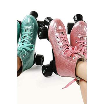 Simcat Sparkly High-top Roller Skates for All Ages