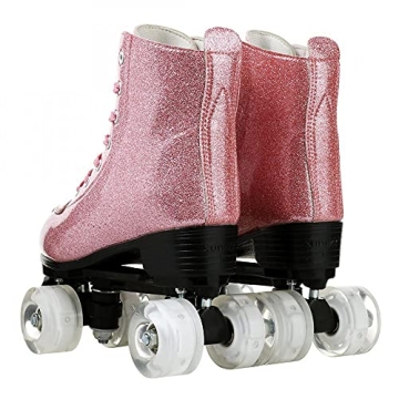 Simcat Sparkly High-top Roller Skates for All Ages