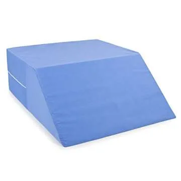 DMI Leg Wedge Pillow for Back Pain Relief (FSA Eligible) | High-Density Foam | Bed Wedge Pillow For Legs Elevation | Knee Pain, Post Surgery Pillow | Circulation and Swelling | Pregnancy | Blue