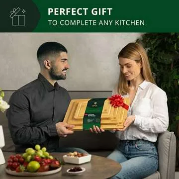 Wood Cutting Board Set for Vegetables - Premium Quality