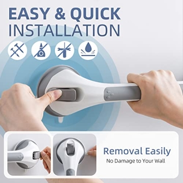 TAILINK Shower Grab Bar Suction Cup Safety Handrail 16-Inch