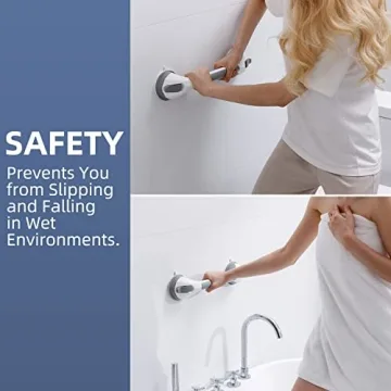 TAILINK Shower Grab Bar Suction Cup Safety Handrail 16-Inch