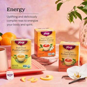 Yogi Tea Rich & Robust Morning Vitality Tea - 16 Tea Bags per Pack (4 Packs) - Organic Adaptogen Tea Perfect for the Morning - Includes Puerh Tea Leaf, Roasted Chicory Root, Cinnamon Bark & More