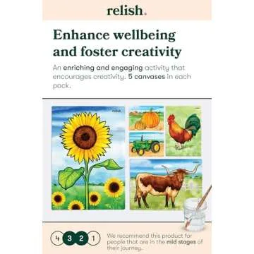 Relish Painting Activities for Seniors, Farm Memories Water Painting Toys, Dementia Products for Elderly