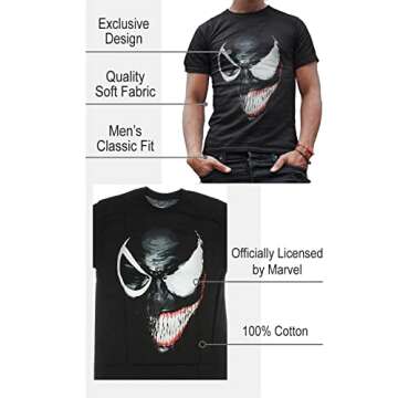 Marvel Venom Spider-Man Graphic Tee - Ultimate Comic Book Style