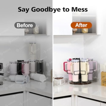 Kssiaz Water Bottle Organizer for Easy Tumblers Storage