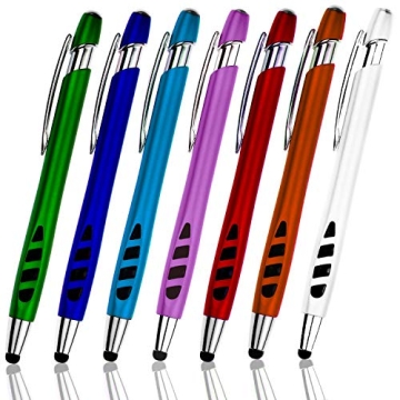 Stylus Pen for Touch Screens & Ballpoint Writing Pens, with Sensitive Stylus Tip - 2 in 1, Compatibl...
