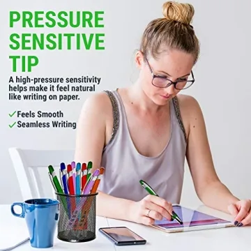 Stylus Pen for Touch Screens & Ballpoint Writing Pen