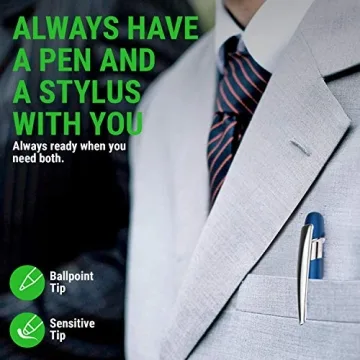 Stylus Pen for Touch Screens & Ballpoint Writing Pen