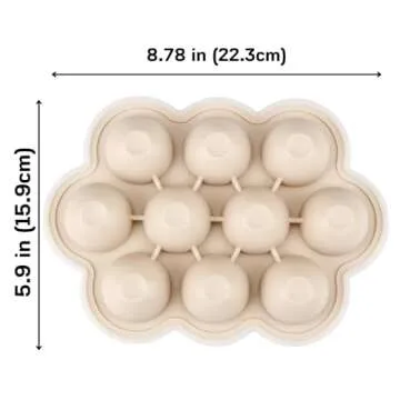 PandaEar 2 Pack Baby Food Freezer Tray for Homemade Meals