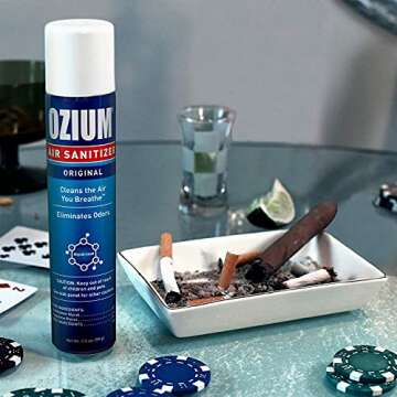 Ozium Odor Eliminator & Air Sanitizer Spray Combo Pack