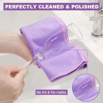 Window Cleaning Cloth & Enviro Cloth - Streak-Free with Just Water, Reusable & Machine Washable Microfiber Cloth for Crystal Clear Glass.Quality Replacement For Norwex Window Cloth Basic Package Cloth