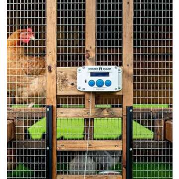ChickenGuard Standard Automatic Door Opener for Chicken Coop Automatic Chicken Flap with Timer