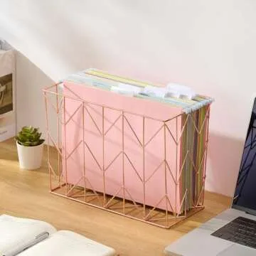 GOGODUCKS 50pcs Colorful Hanging File Folders for Organization