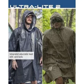 FROGG TOGGS Ultra-Lite2 Reusable Waterproof Breathable Poncho