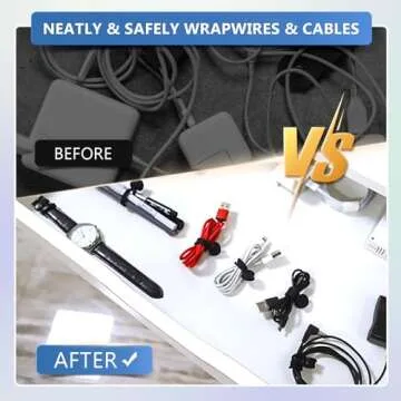 FGSAEOR Magnetic Cord Organizer for Cables and More