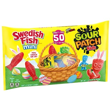 SOUR PATCH KIDS & SWEDISH FISH Easter Candy Bulk Pack