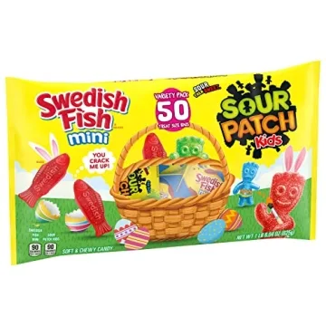 SOUR PATCH KIDS & SWEDISH FISH Easter Candy Bulk Pack