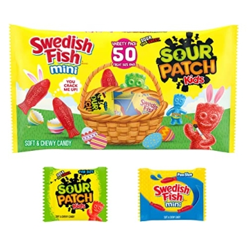 SOUR PATCH KIDS & SWEDISH FISH Easter Candy Bulk Pack