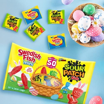 SOUR PATCH KIDS & SWEDISH FISH Easter Candy Bulk Pack