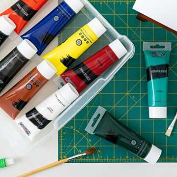 IRIS USA Clear Scrapbook Paper Storage, 6 Pack Set