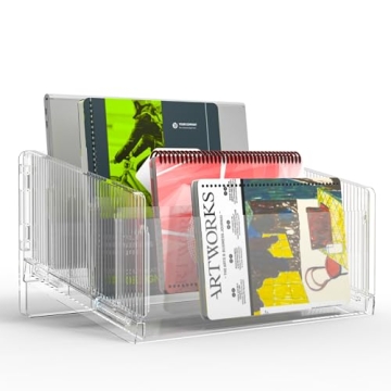 Cuukie File Sorter: 5-section Acrylic Desk Organizer