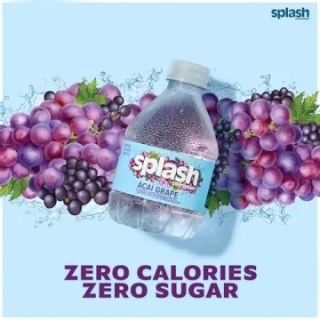 Splash Refresher Acai Grape Flavored Water - Pack of 12