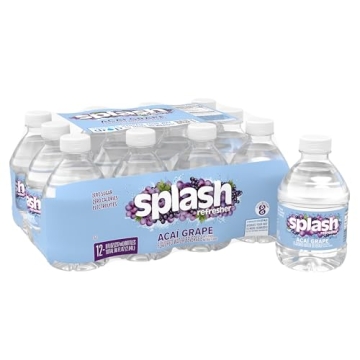 Splash Refresher Acai Grape Flavored Water - Pack of 12