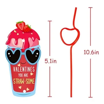 Fun Valentine's Day Gifts for Kids - Crazy Straw Set