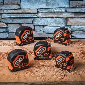 Klein Tools 9216 Tape Measure Heavy-Duty 16-Foot Grip
