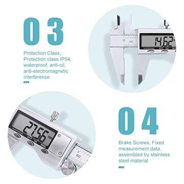 Digital Caliper Tool - Accurate Stainless Steel Measurements
