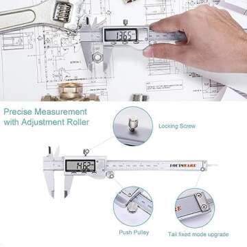 Digital Caliper Tool - Accurate Stainless Steel Measurements