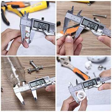 Digital Caliper Tool - Accurate Stainless Steel Measurements