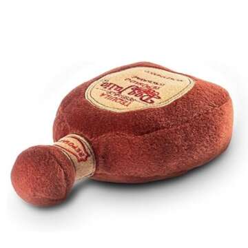Dog Diggin Designs Libation Station Collection | Unique Squeaky Parody Plush Dog Toys – Shaken, No...