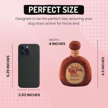 Dog Diggin Designs Libation Station Collection | Unique Squeaky Parody Plush Dog Toys – Shaken, Not Stirred