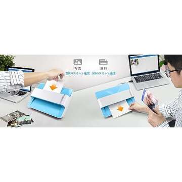 Plustek Photo Scanner ePhoto Z300, Scans 4x6 inch Photos in 2 Seconds, Auto crop and deskew with CCD...