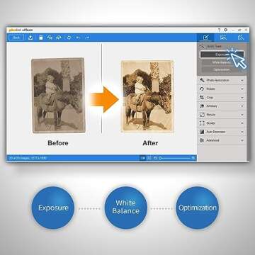 Plustek Photo Scanner ePhoto Z300, Scans 4x6 inch Photos in 2 Seconds, Auto crop and deskew with CCD Sensor, Supports Mac and PC